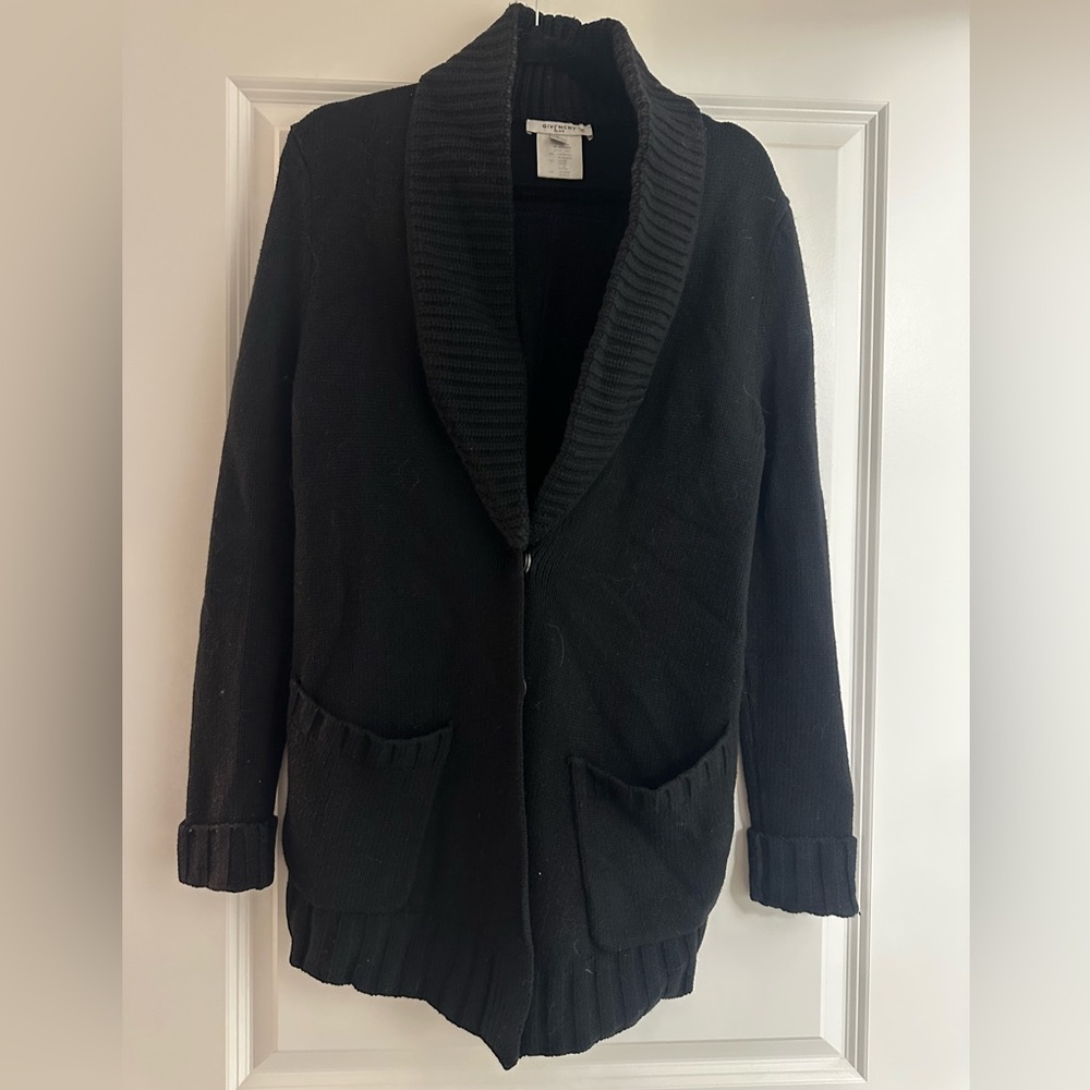 Vintage Givenchy Black Knit Cardigan